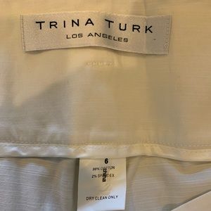 White cropped summer Trina Turk pant